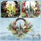 Pre-Lit Christmas Wreath for Front Door (Green/Red/Brown/Gold) 5"D x 21"W x 18"H
